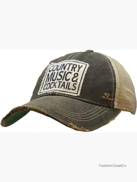 Women\'s Distressed Funny Sayings Trucker Baseball Hat Snapback Adjustable